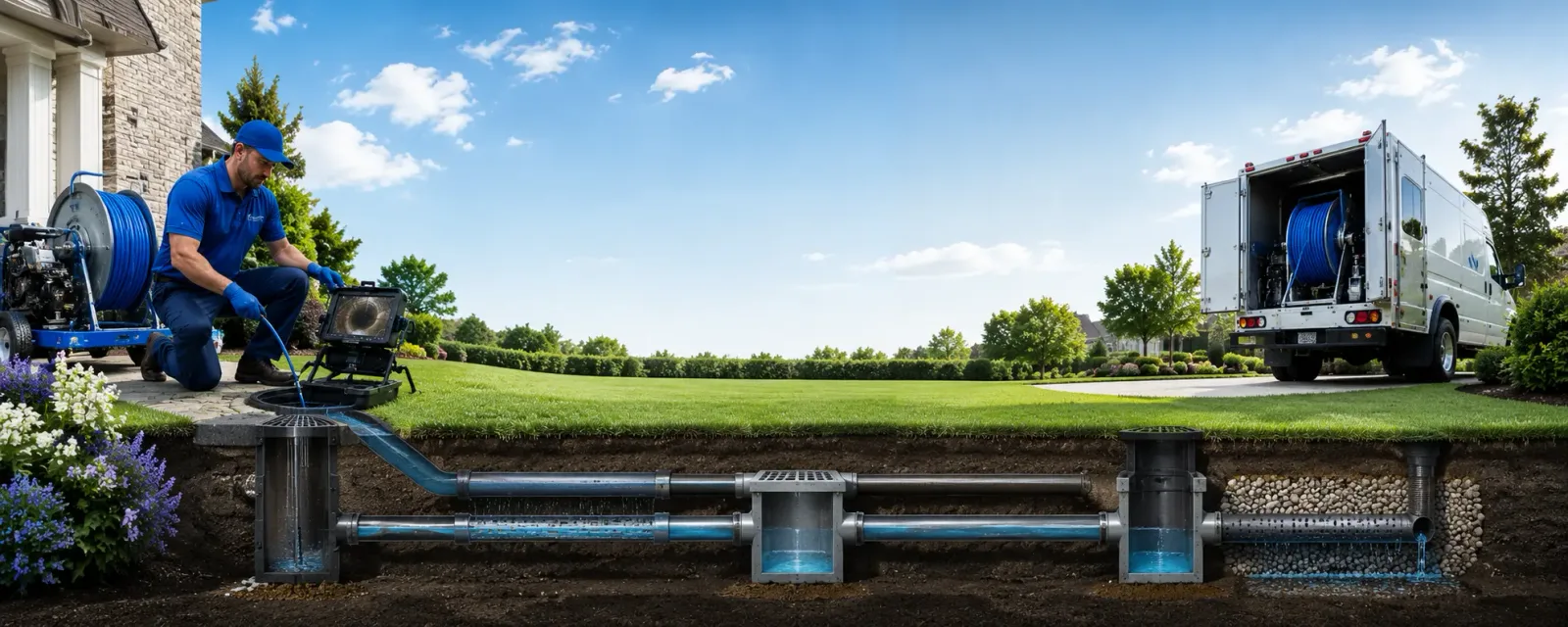Outdoor drain cleaning information for Sarah Ann, WV